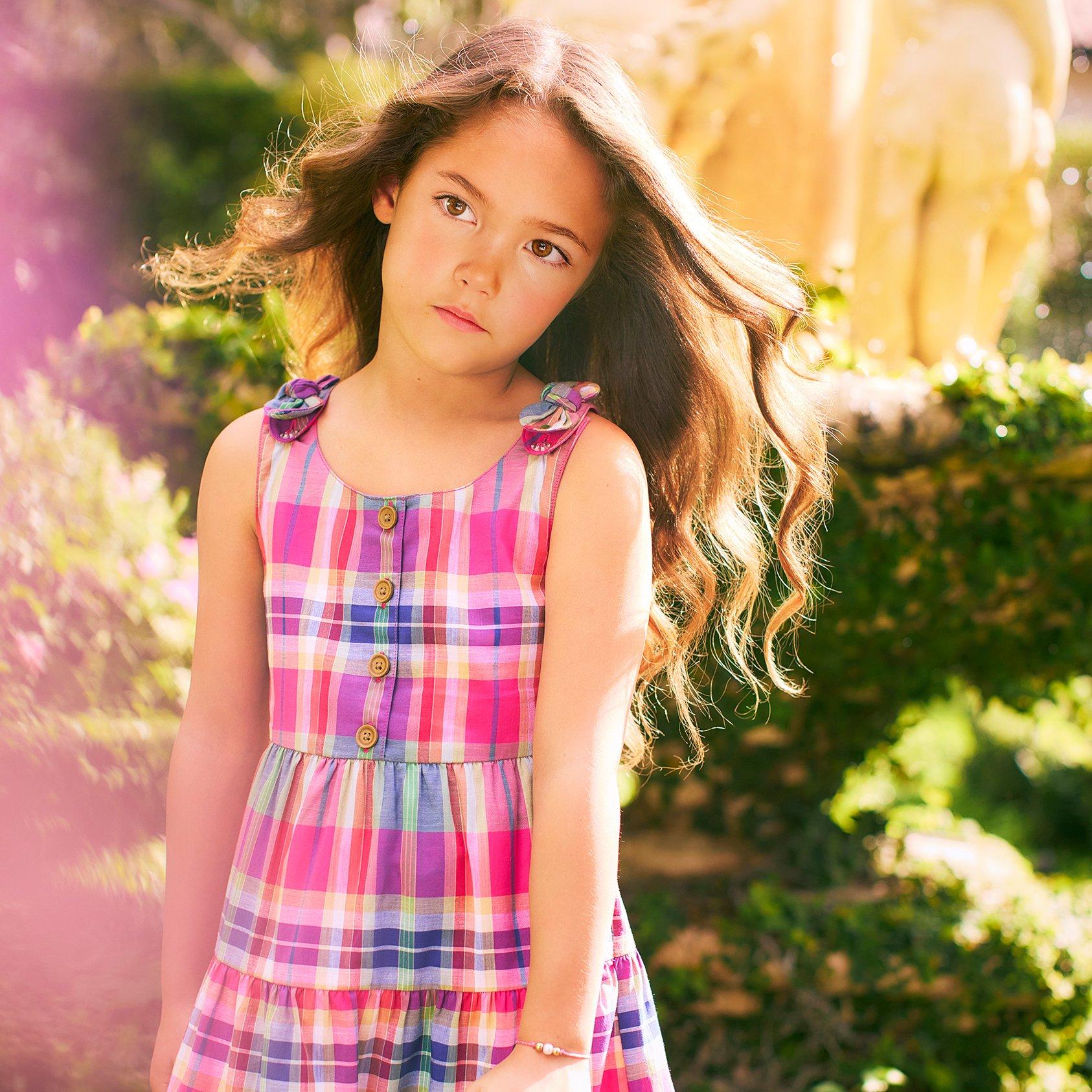 Plaid Tiered Dress image number 4