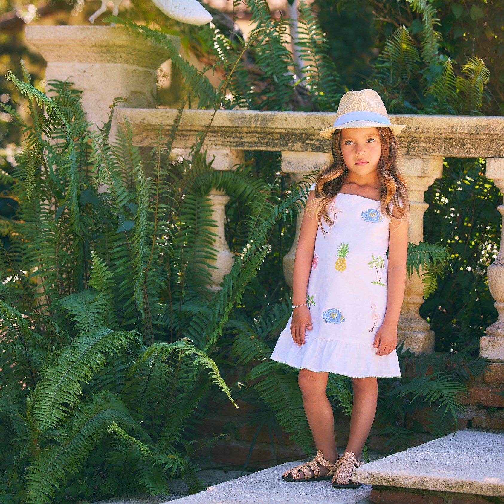 Embroidered Tropical Icon Dress image number 4
