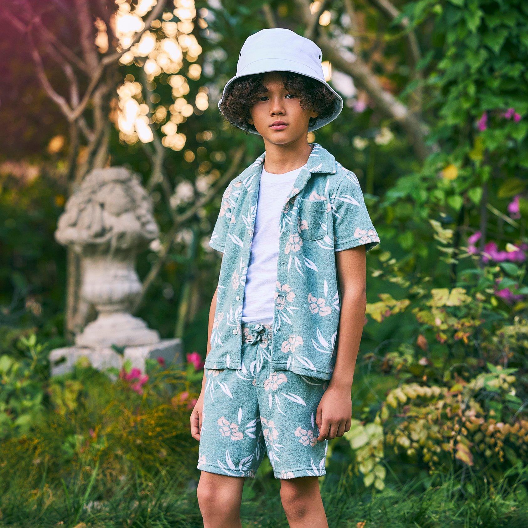 Tropical Floral Terry Short image number 3