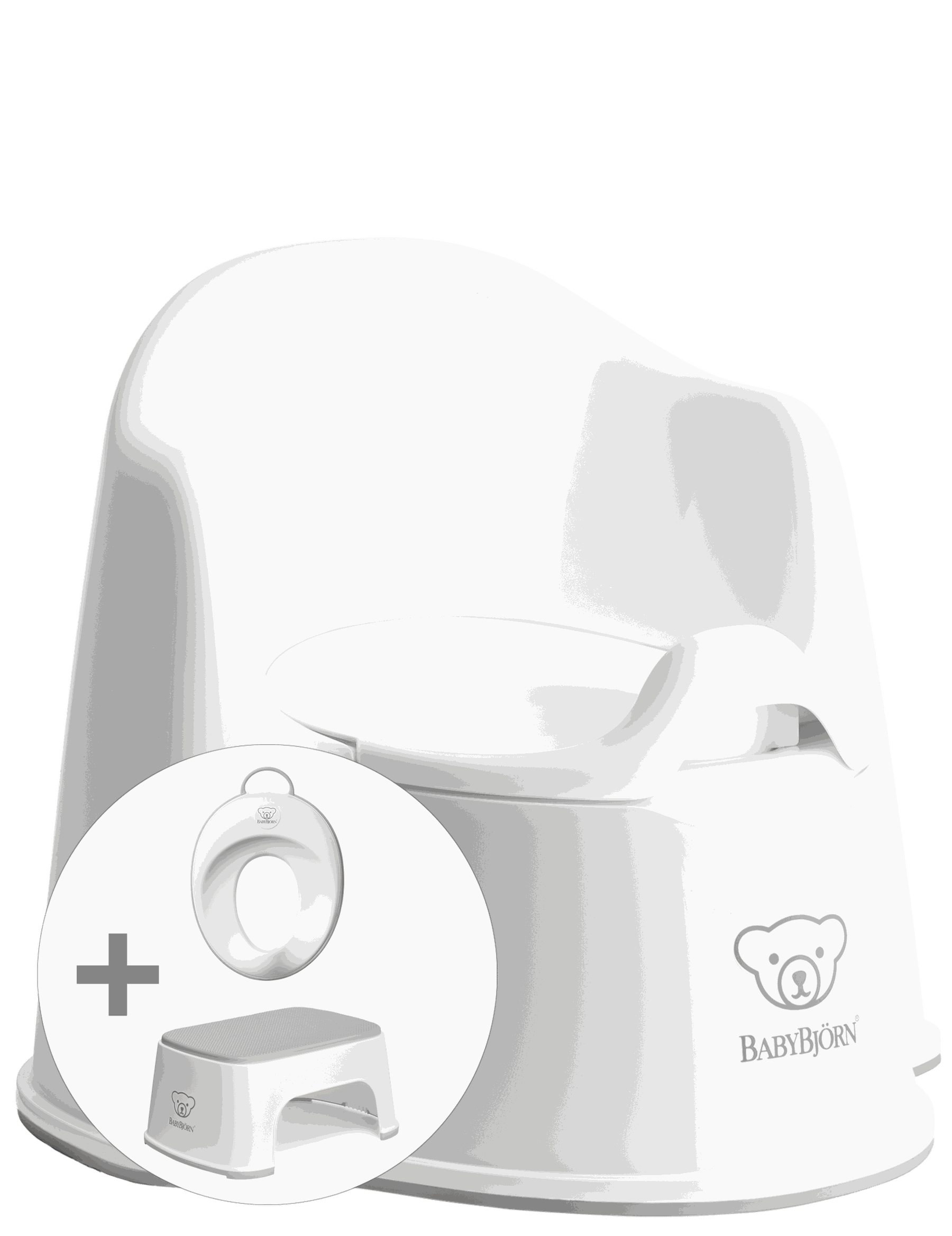 Potty Training Bundle, White/Grey
