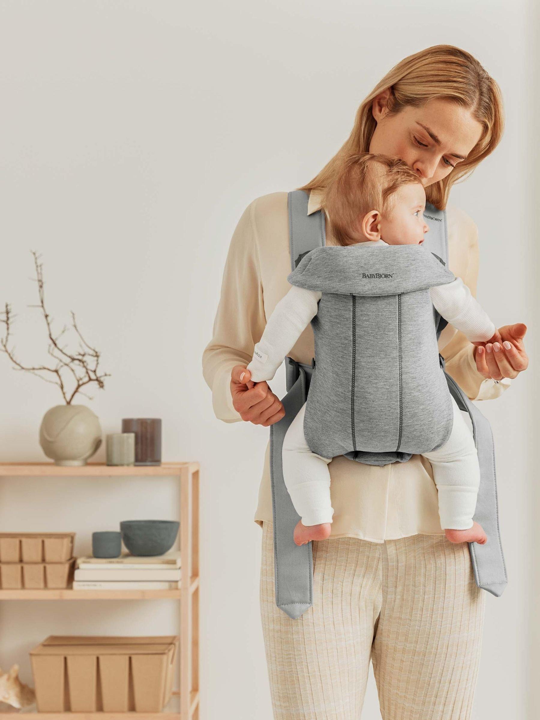 Baby Carrier Mini, 3D Jersey, Light Gray image number 1