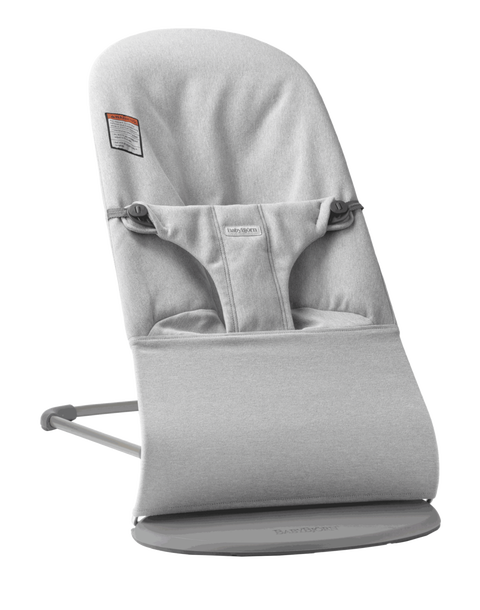 Baby Bouncer Bliss: Woven | Light Gray Melange