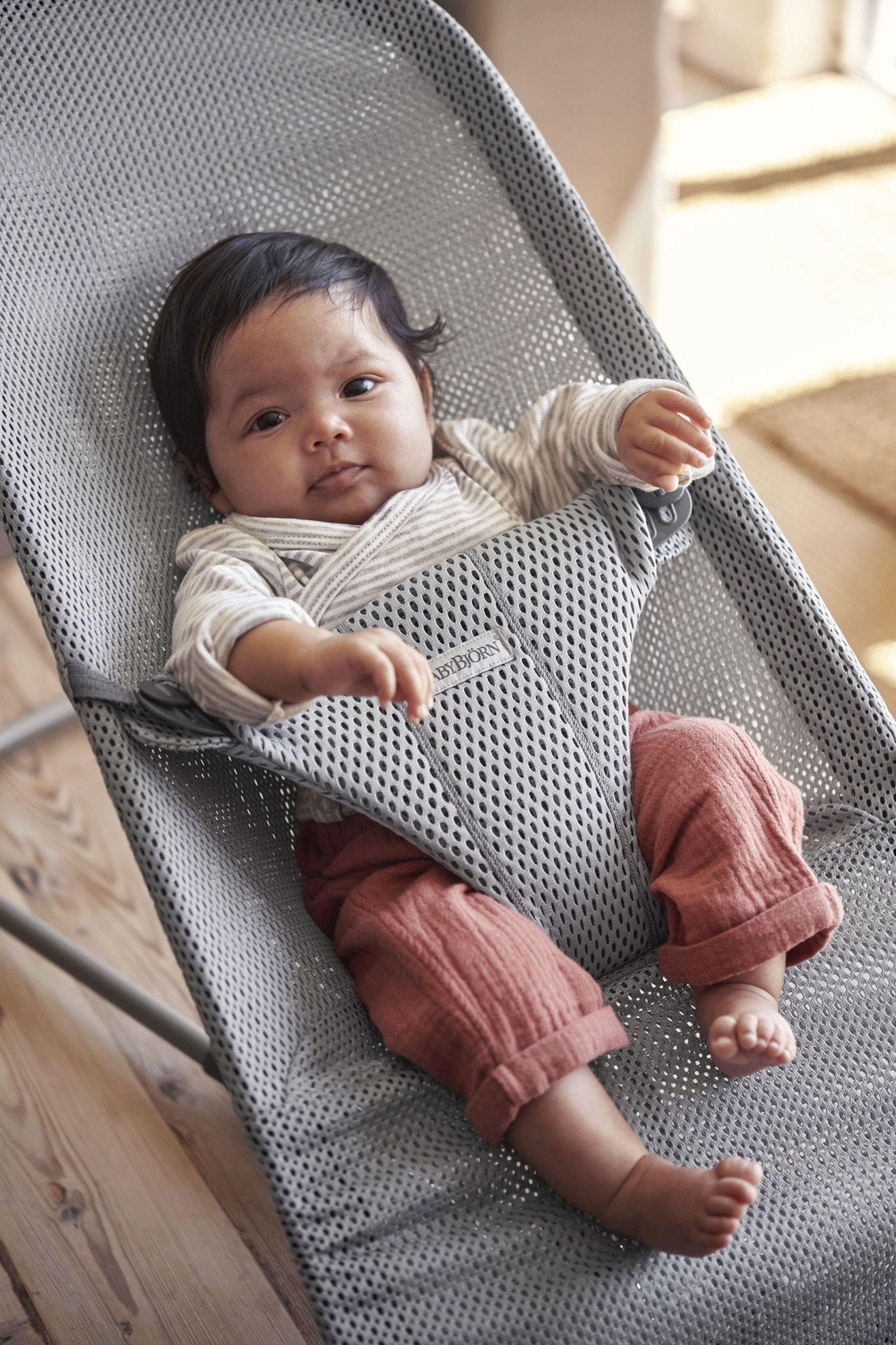 Baby Bouncer Bliss, Mesh, Gray image number 1