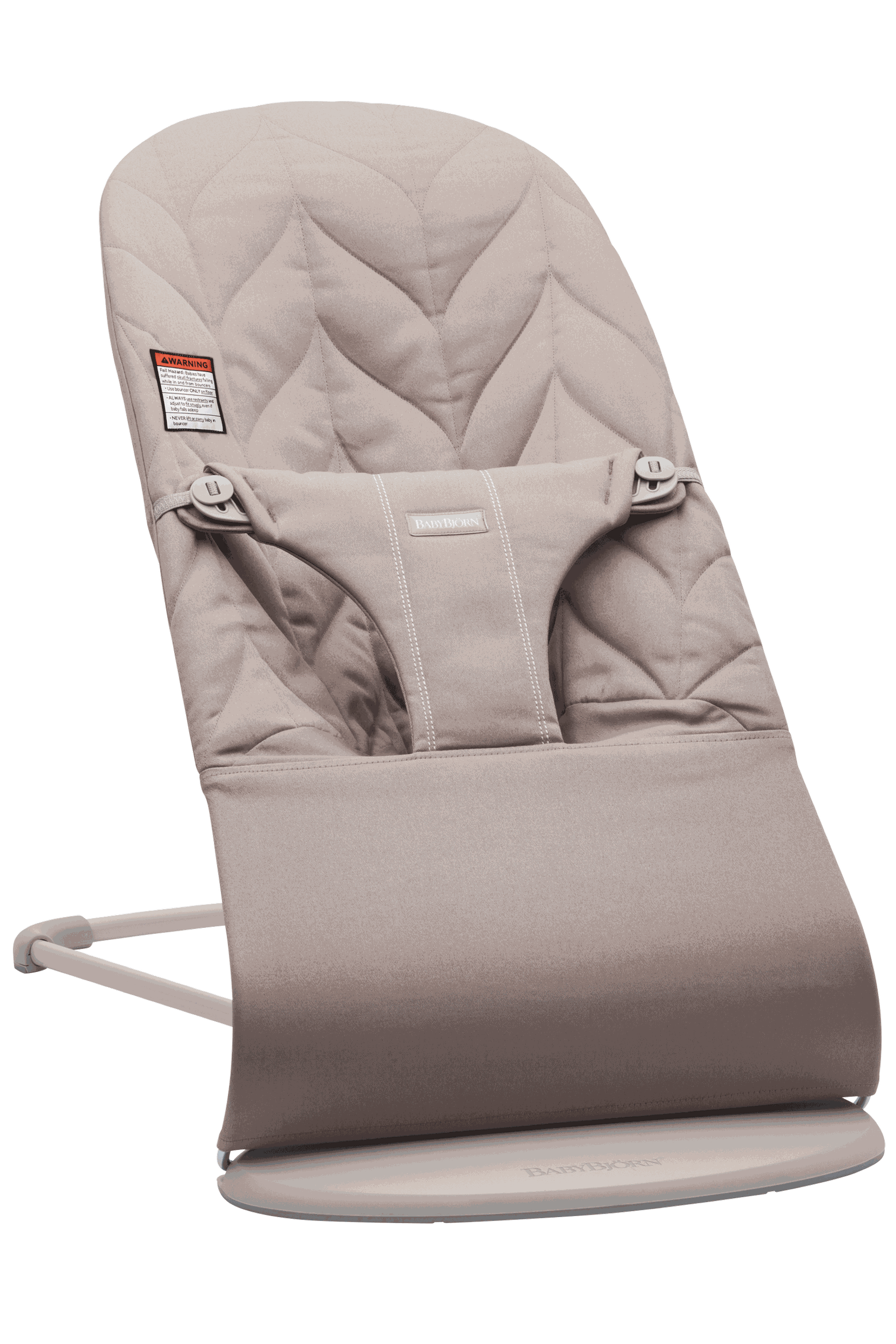 Baby Bouncer Bliss, Petal Quilt Woven, Sand Gray