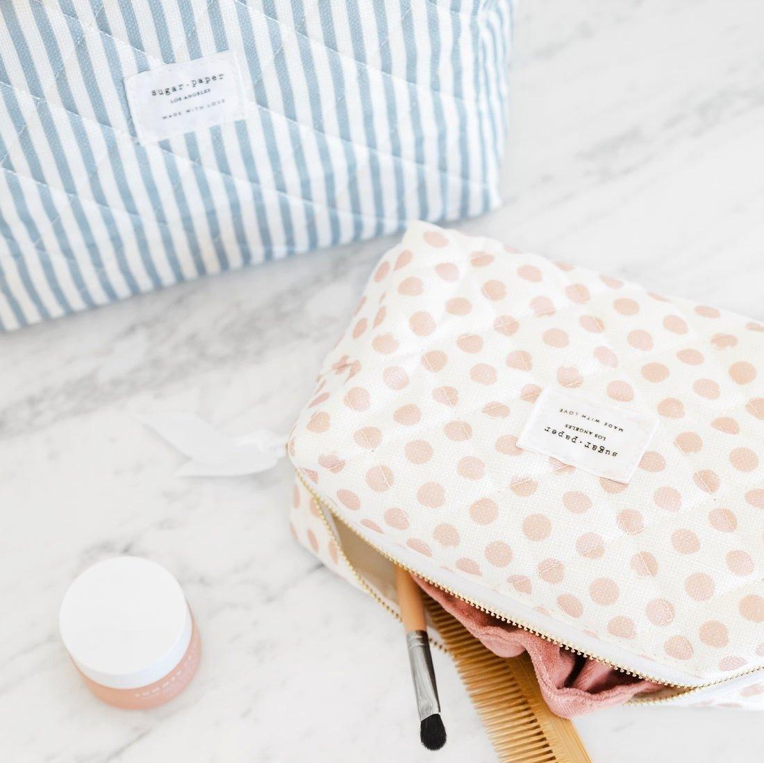 Rose Polka Dot Small Cosmetic Pouch image number 1