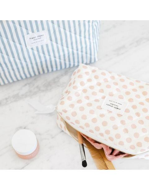 Rose Polka Dot Small Cosmetic Pouch