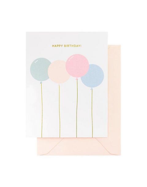 Birthday Balloons Greeting Card