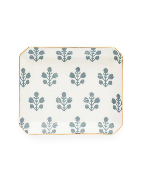 Slate Floral Trinket Tray