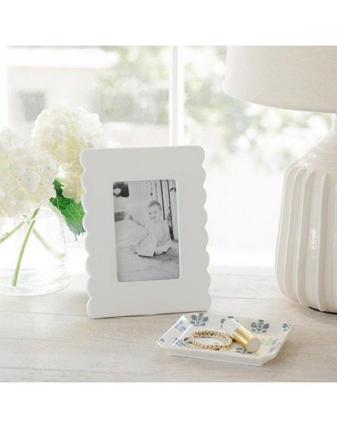 Slate Floral Trinket Tray