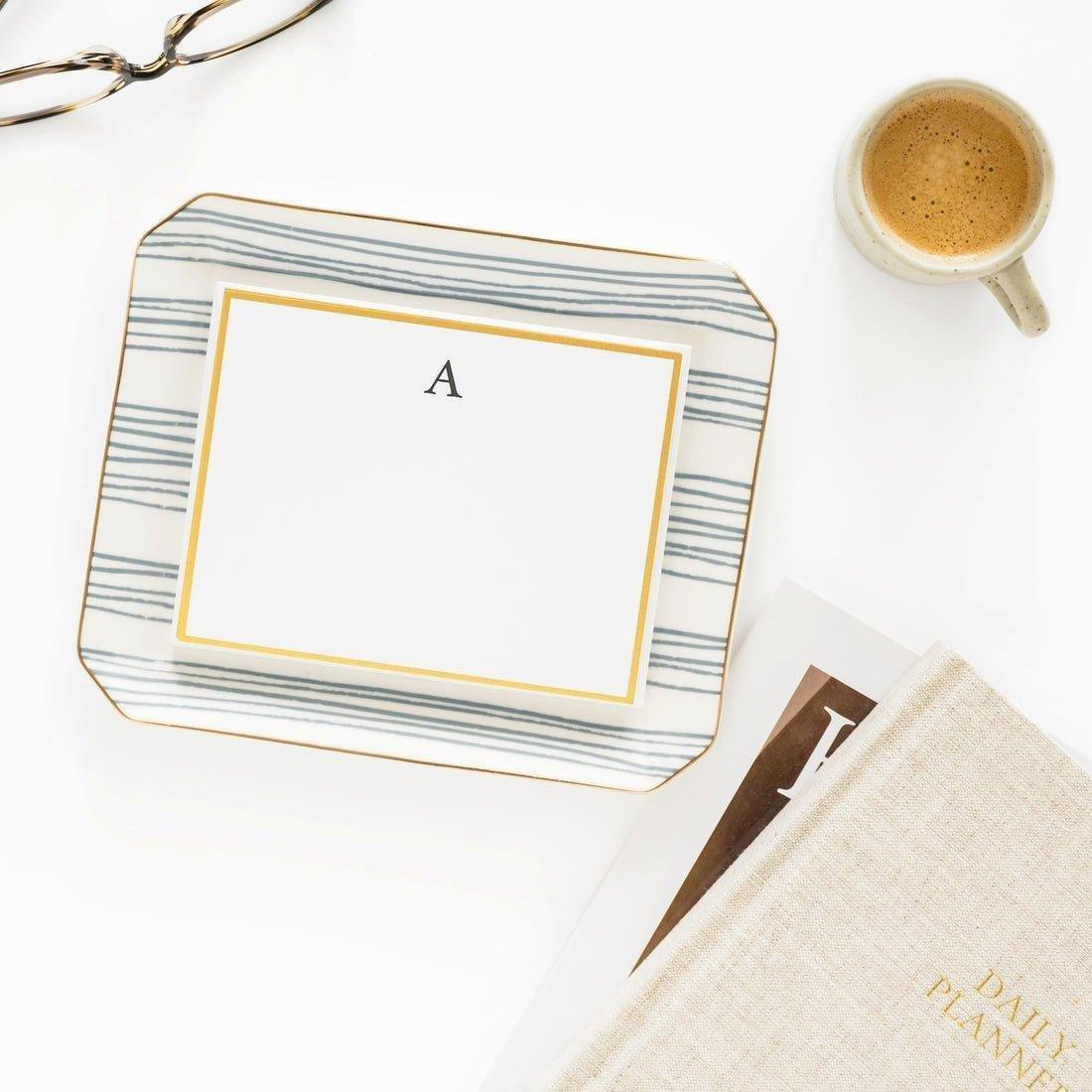 Slate Stripe Trinket Tray image number 2