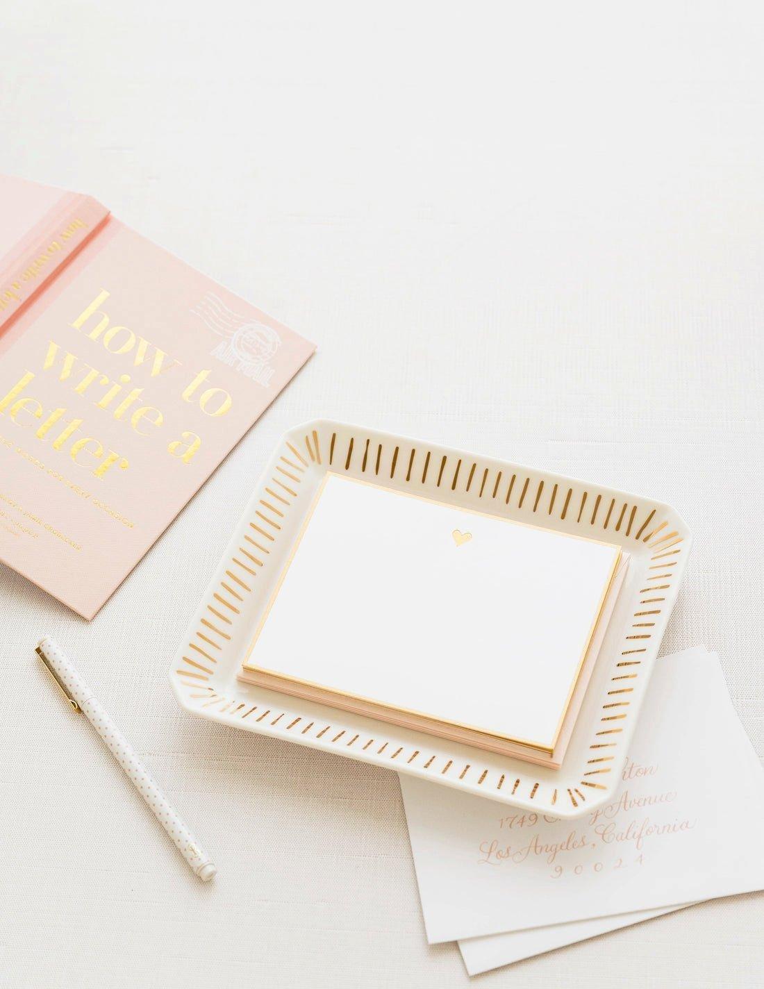 Trinket Tray, Large Ticking Stripe image number 1
