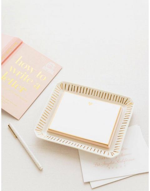 Trinket Tray, Large Ticking Stripe