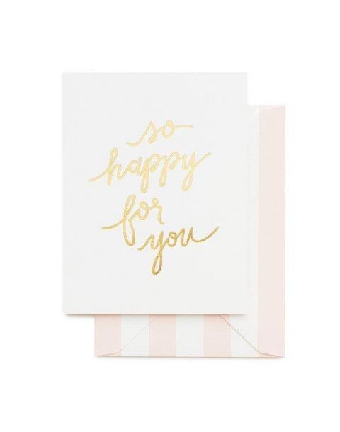 So Happy for You Greeting Card