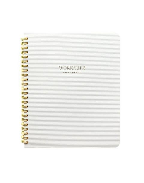 Work/Life Notebook, Grey Stripe