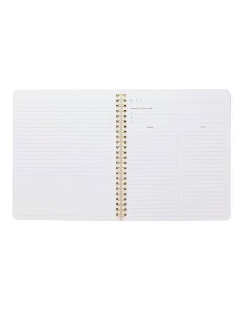 Work/Life Notebook, Grey Stripe