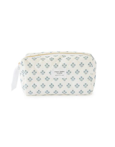 Blue Floral Small Cosmetic Pouch