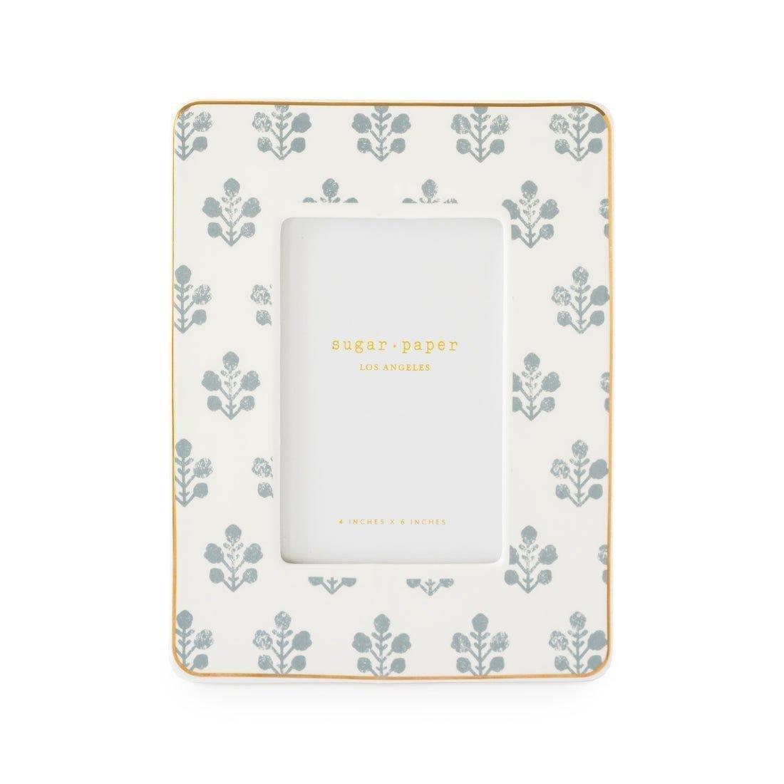 Slate Floral Frame