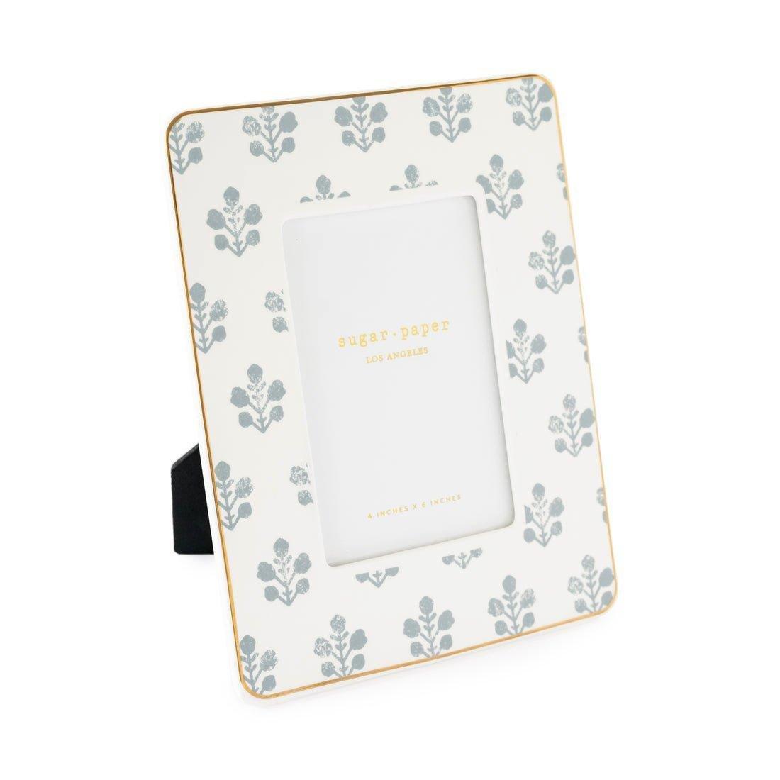 Dusty Blue Floral Frame image number 1