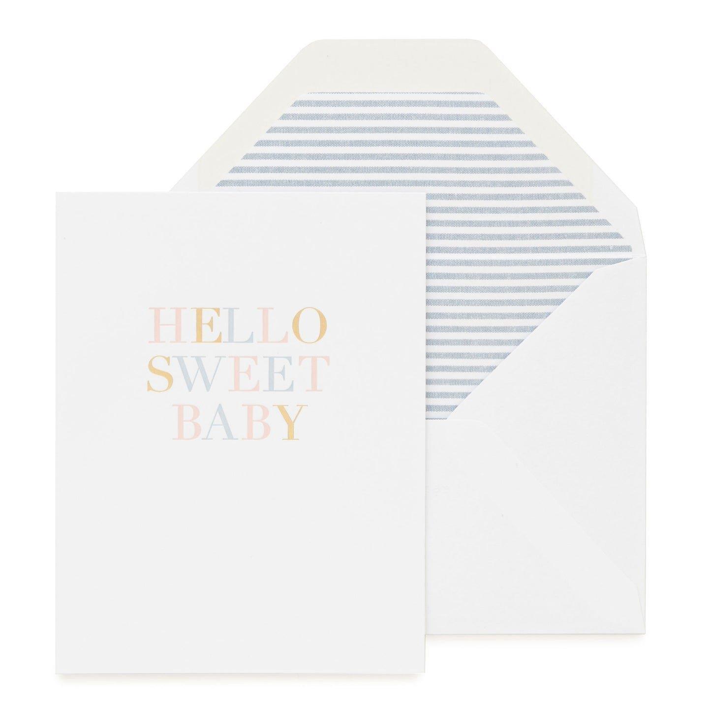 Hello Sweet Baby Greeting Card