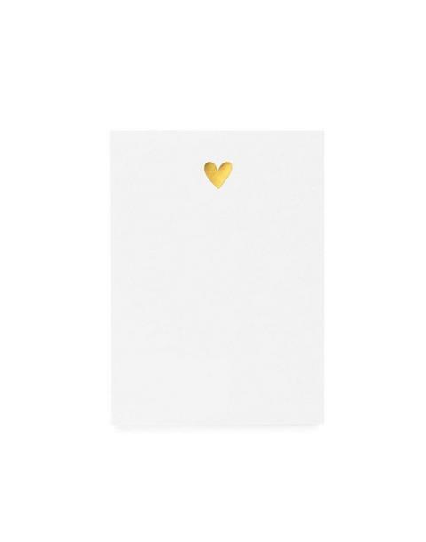 Mini Pad, Gold Heart