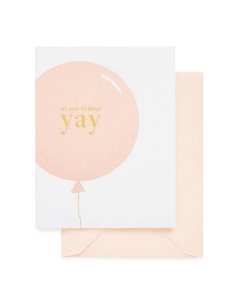 Yay Balloon Greeting Card