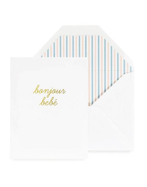 Bonjour Bebe Greeting Card