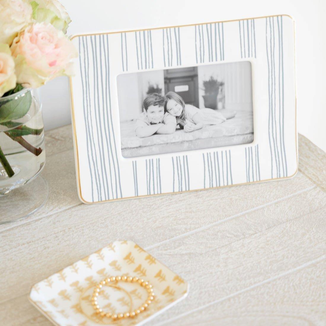 Dusty Blue Stripe Frame image number 1