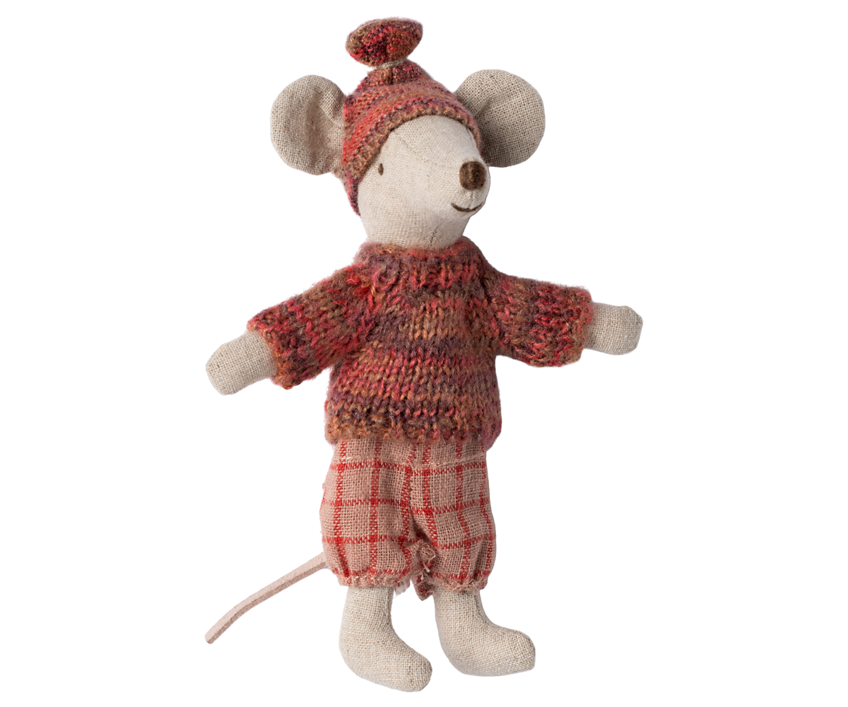 Winter mouse with ski set, Big sister - Rose image number 2