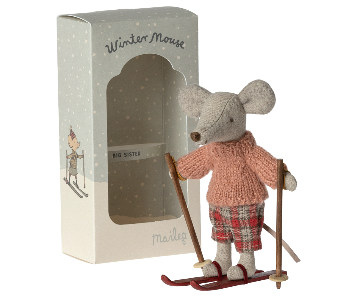 Winter Mouse with Ski Set, Big Sister image number 2
