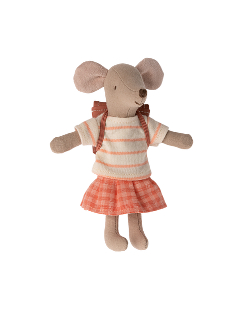 Tricycle Mouse, Big Sister - Coral