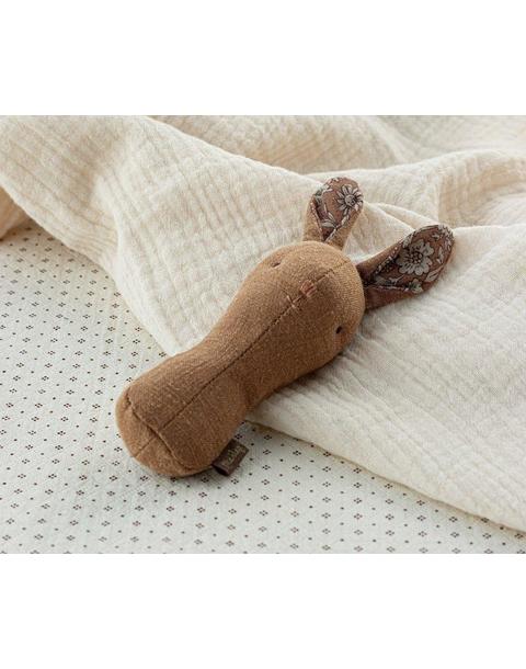Lullaby friends, Bunny rattle - Chocolate