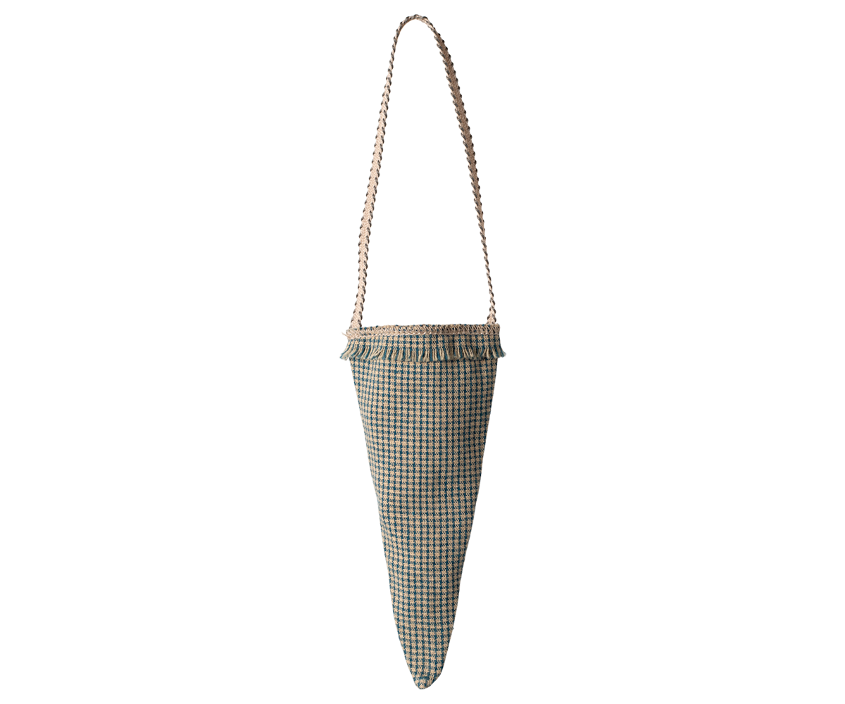 Cornet ornament, Checker - Petrol image number 0