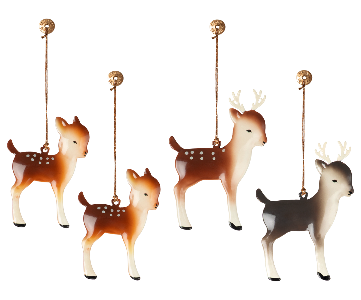Reindeer family, Metal ornaments image number 0