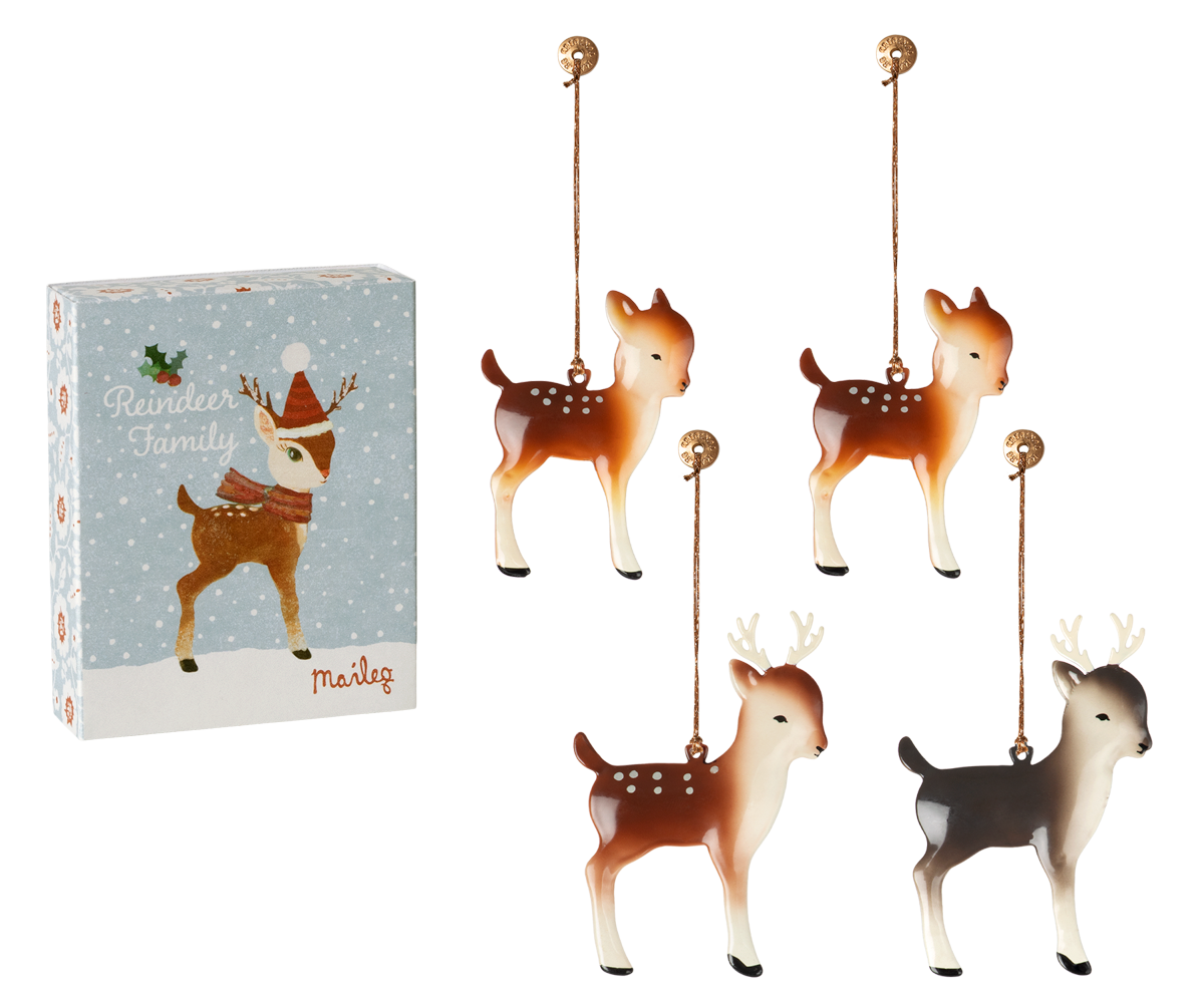 Reindeer family, Metal ornaments image number 2