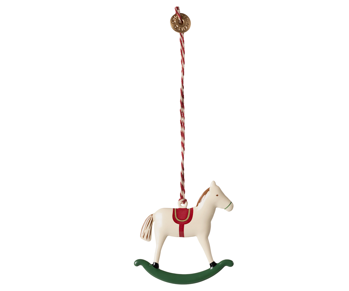 Metal ornament, Rocking horse image number 0