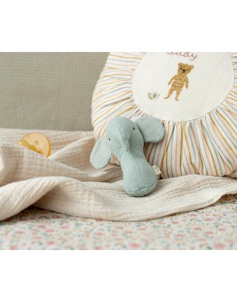 Lullaby Friend Rattles, Elephant - Light Dusty Blue