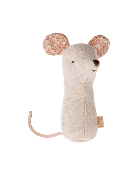 Lullaby Friend Rattles, Mouse - Natural