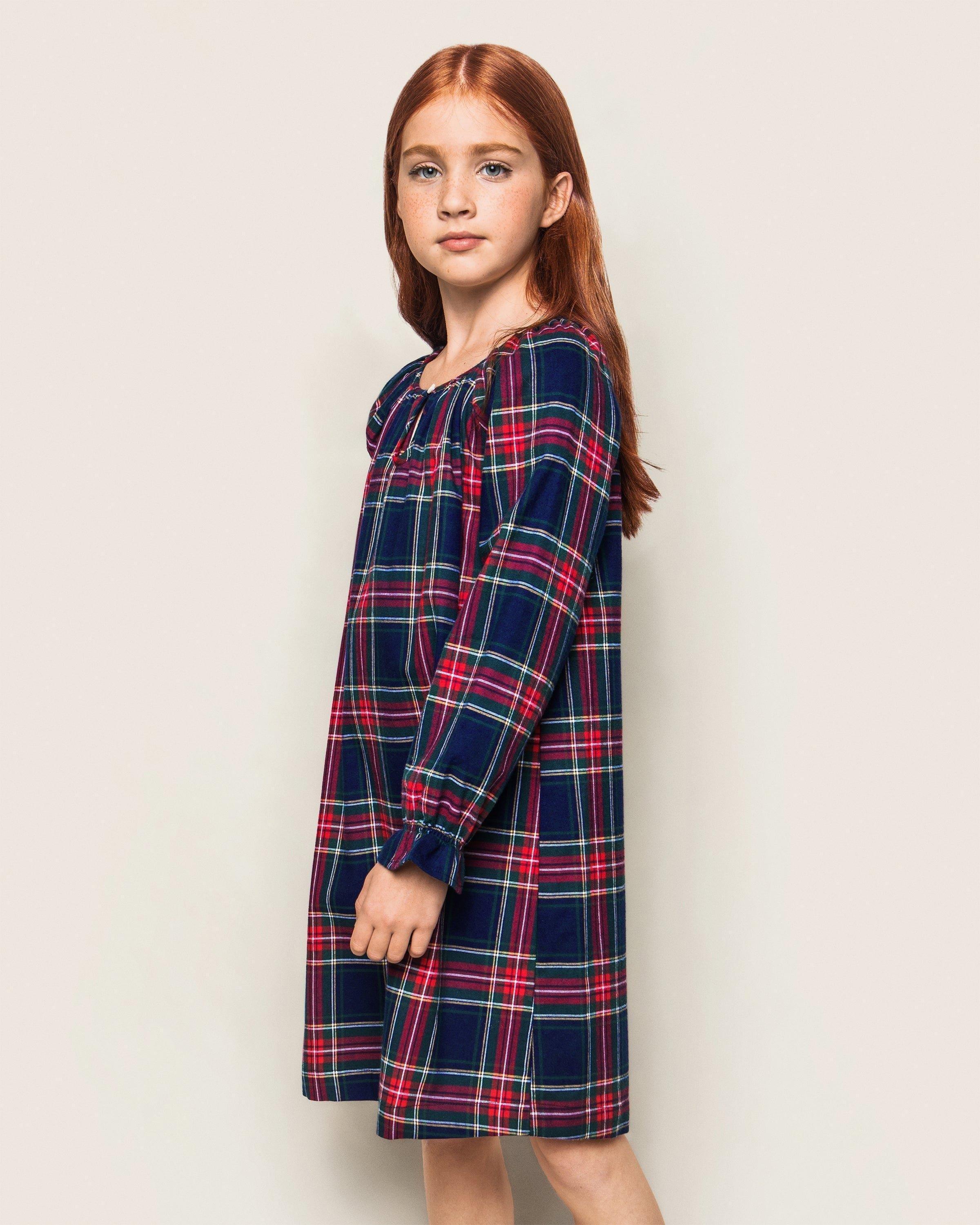 Children's Delphine Nightgown in Windsor Tartan image number 1