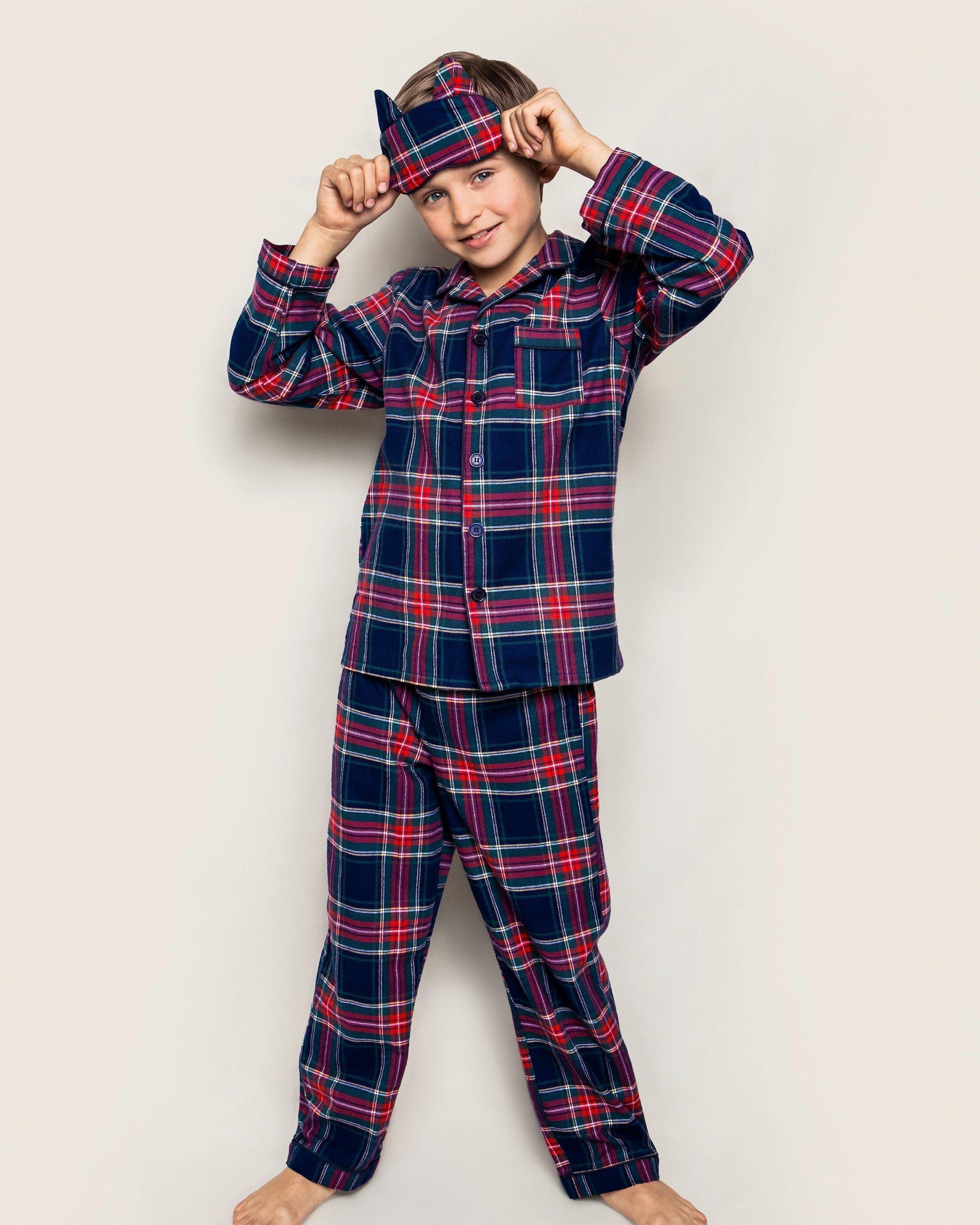 Children's Pajama Set in Windsor Tartan image number 1