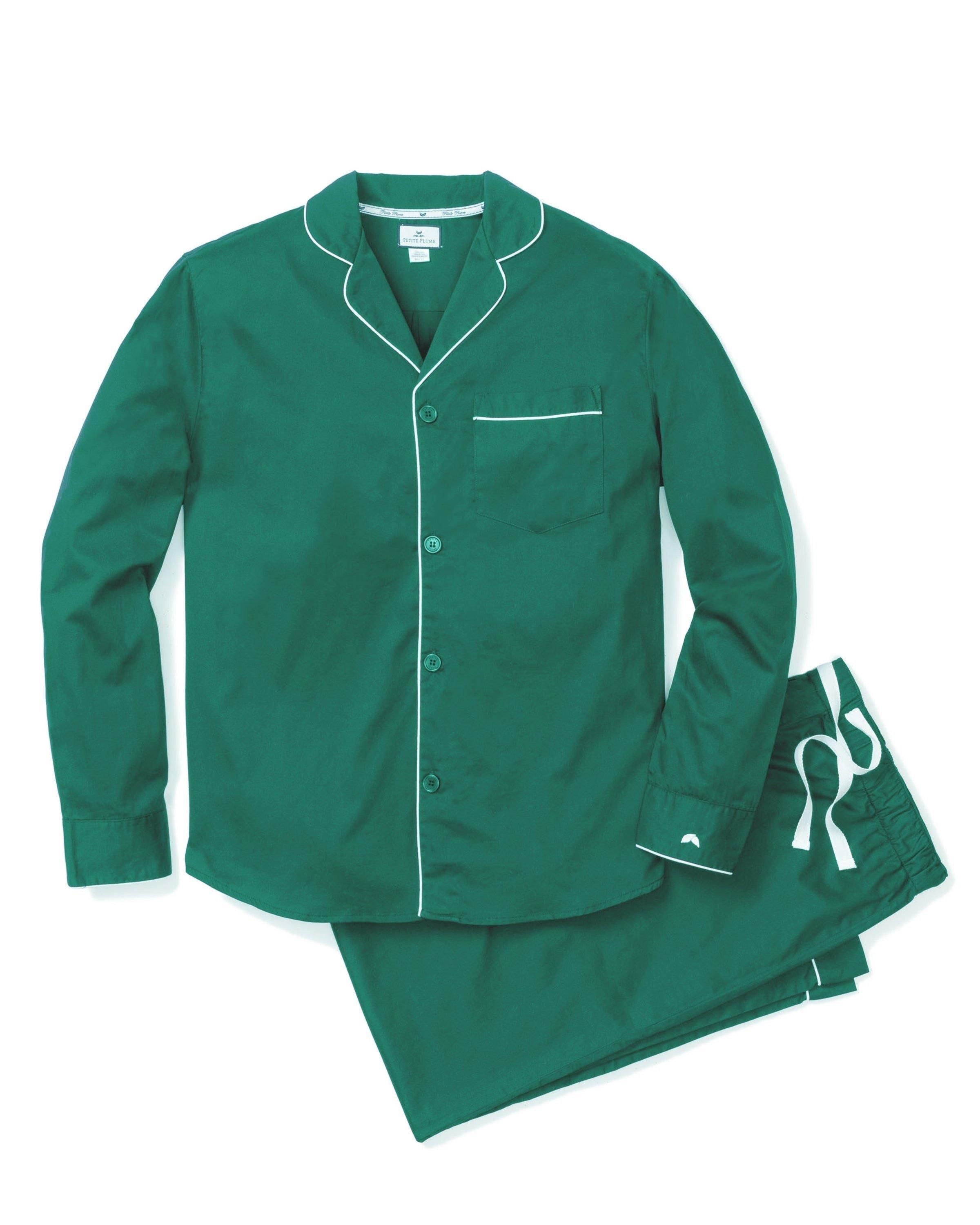 Men's Pajama Set in Green Flannel image number 0