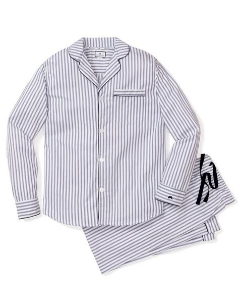 Men's Pajama Set in Navy French Ticking