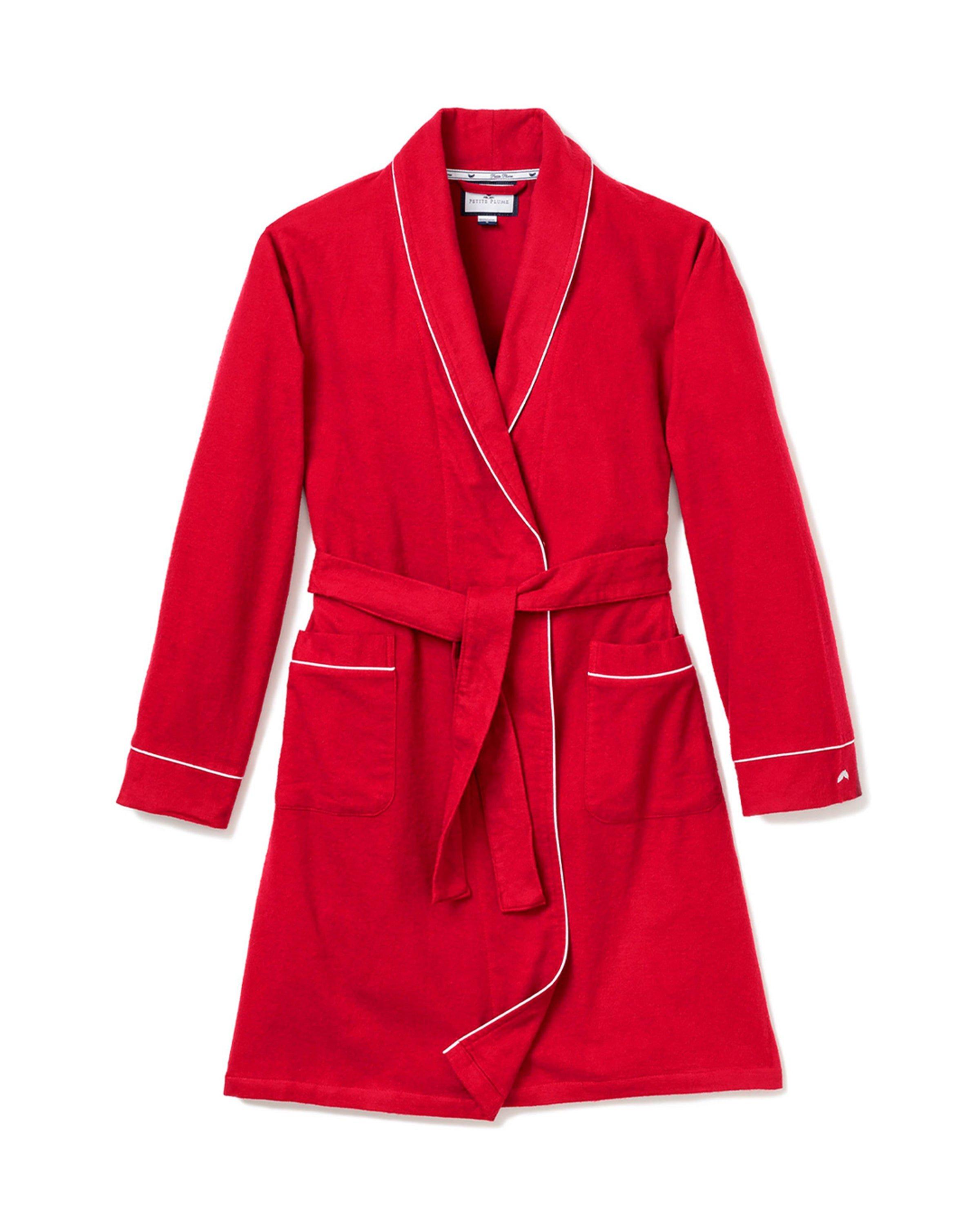 Women's Robe in Red Flannel image number 0