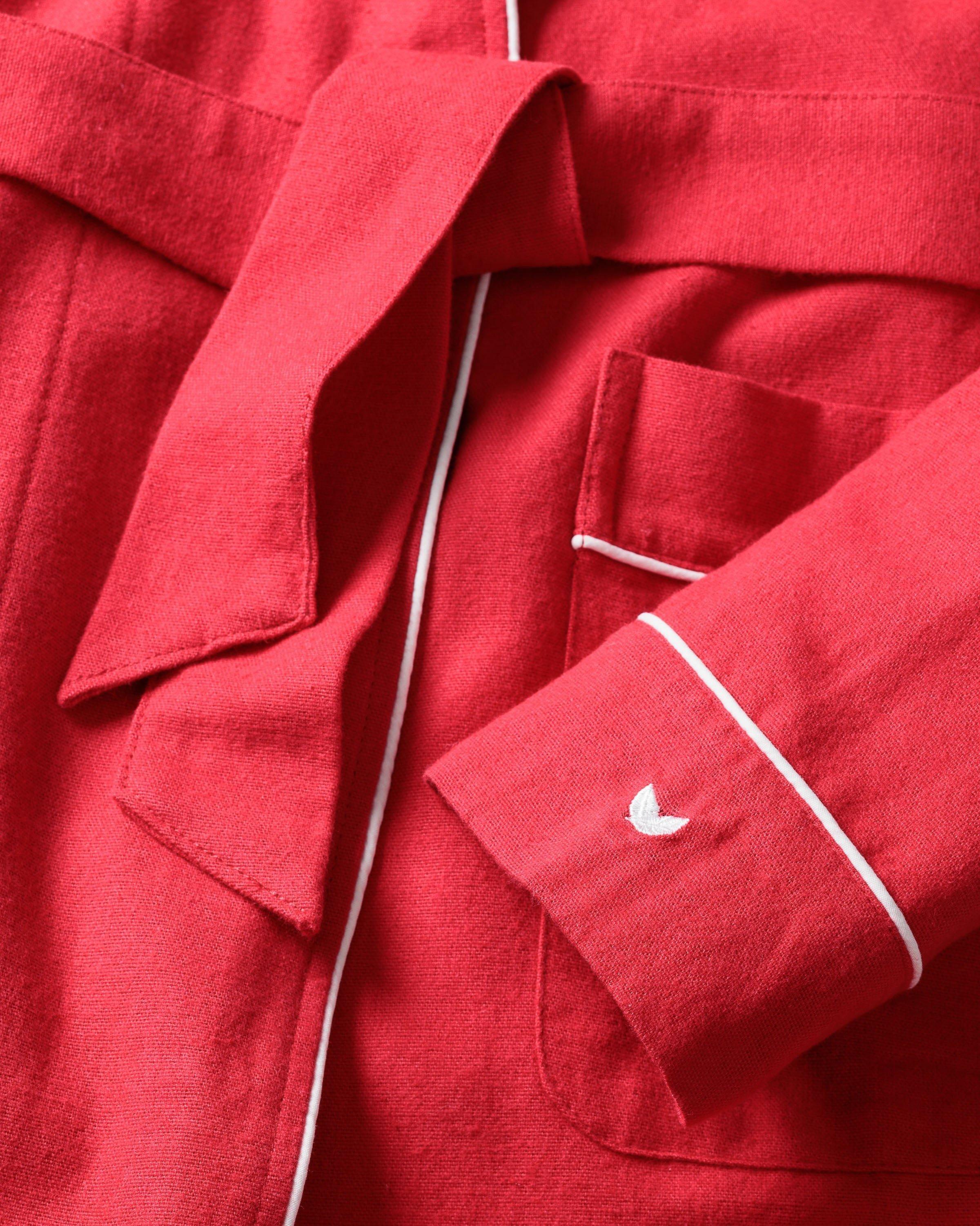 Women's Robe in Red Flannel image number 2