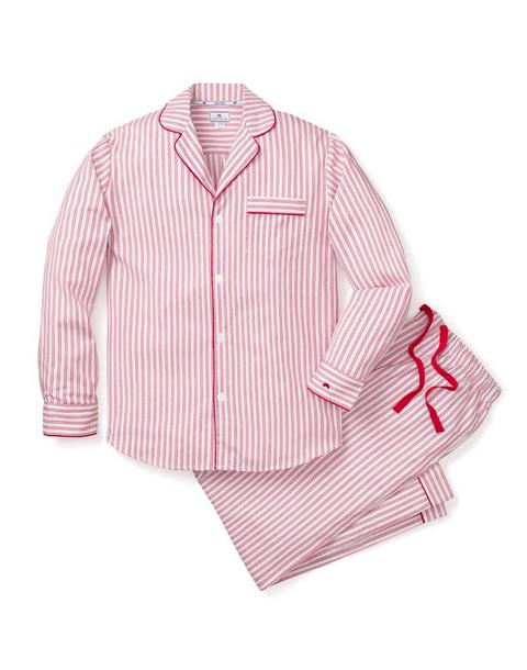 Men's Pajama Set in Antique Red Ticking