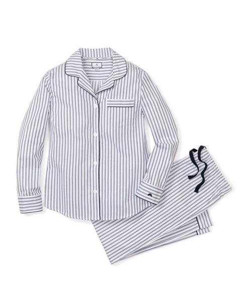 Women's Pajama Set in Navy French Ticking