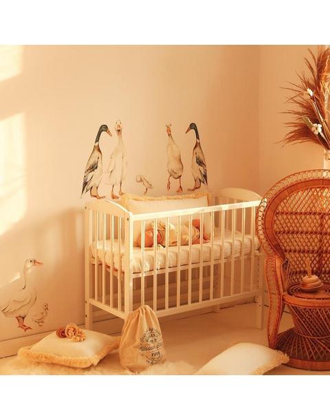 White Ducks Wall Decal Set