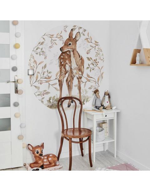 Deer in a Circle Wall Decal Set