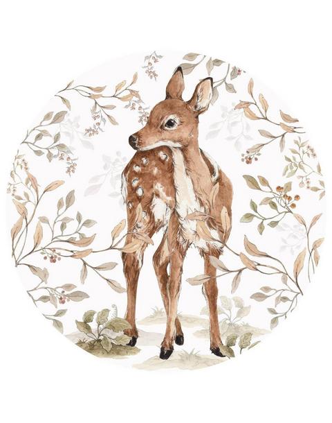 Deer in a Circle Wall Decal Set