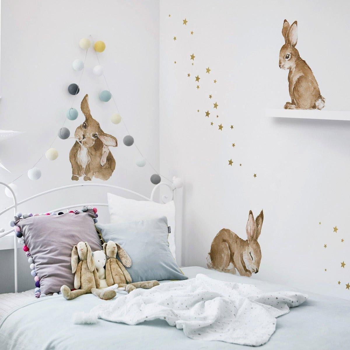 Happy Rabbits Wonderland Wall Decal Set image number 4
