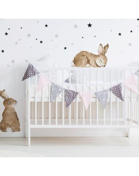 Happy Rabbits Wonderland Wall Decal Set
